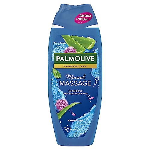 Palmolive Wellness Massage, Gel de Ducha o Baño con Sal Marina, Fórmula Suave, 500ml