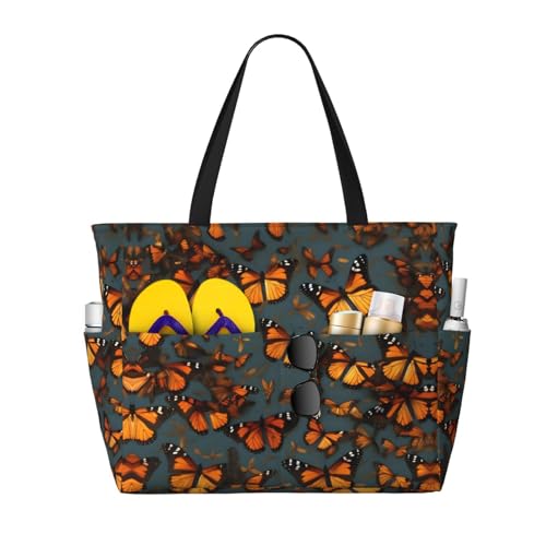 Sac à bandoulière imperméable au design papillon monarque raffiné