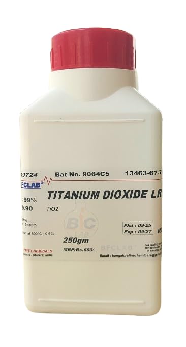 BFC TITANIUM DIOXIDE LR - 250gm (TITANIUM IV OXIDE) (TiO2) CAS No. 13463-67-7-image-21