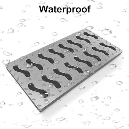 Square Drain Grate, 8in Sewer Cover for Yard & Garden, Prevent Blockages, Indoor/Outdoor Inspection, Durable & Stylish, Ideal for Patios & Garages (20cm)