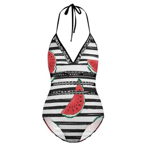 Costume de natation pastèque une pièce pour masquer les complexes