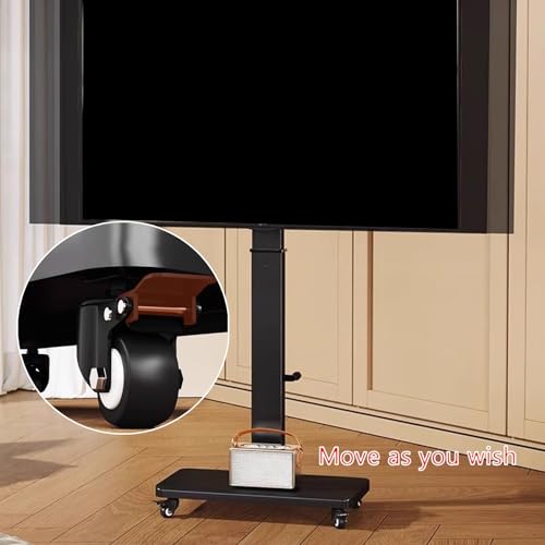 Soporte móvil para TV 32"-70" con ruedas freno 360° blanco miniatura 2