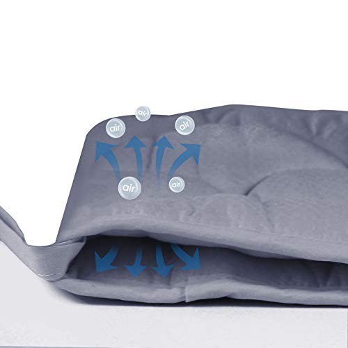Breathable Crib Liner Pad for Baby, Crib Safety Guard Pad with Thick Padding, Nursery Crib Liner Protector for Boys Girls, Grey