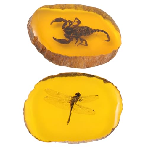 Pendentifs en résine ambre jaune DOITOOL pour création de bijoux uniques
