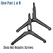 Original Replacement TV Stands Base Legs for Samsung BN63-18870A BN63-18872A Compatible with Models UN43TU7000FXZA, UN43TU700DFXZA, UN43TU7000F, UN43TU700DF Does Not Require Screws