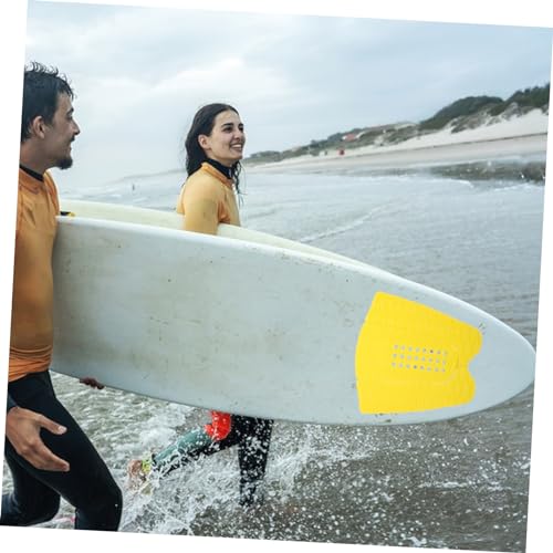 YARNOW 1set Non- Surfboard Traction Pads Adhesive Skid Tail Mats for Surfboards Skimboards and More Lightweight Grip Design Easy Installation