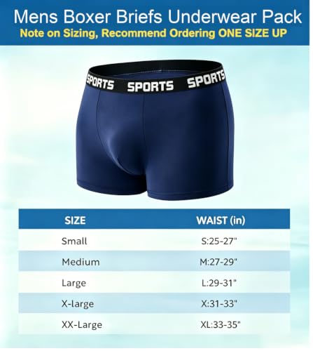 Mens Boxer Briefs 10 Pack Soft Tag-Free Breathable Underwear for All-Day Comfort - Image 3