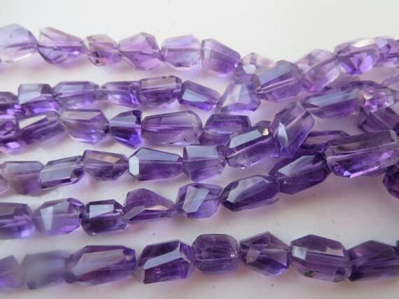 Améthyste naturelle LKBEADS qualité gemme taillée en perles tumbles 16''