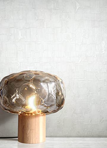 NEWROOM Tapete Blanco Brillante Claro Tejido no Tejido - Glamour Estructura Moderno Cover