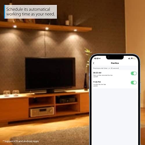 LVWIT GU10 WiFi Bulbs,WiFi Smart Bulbs GU10, GU10 RGB Colour Changing Bulbs,5W Replace 35 Watt, 350Lm,Compatible with Alexa, Echo, Google Assistant,Smart Life Bulb(2PCS)