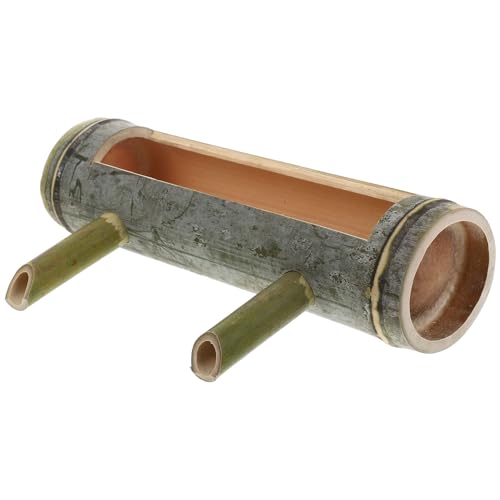 Happyyami Accesorios De Agua De Bambú Mascota Fuente De Agua del Jardín Dispensador Depósito De Agua Neto Calentador De Piscina Luz De Fuente Fuente De Agua con Paneles Solares
