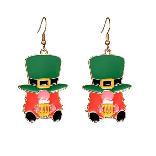 St.Patrick's Day �N���[�o�[�n�b�g�C�������O �����p �O���[���I�C�� �h���b�v �_���O�� �h���b�v�C�������O �L���[�g ���b�L�[�N���[�o�[ �C�������O �N���V�b�N �t�@�b�V���� ���p�g���b�N�f�[ �W���G���[�A�N�Z�T���[, 2XL, �����|,