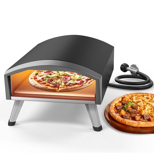Consejos para Comprar Hornos individuales para pizza para comprar online. 41 Uniflasy - Horno portátil de pizza de gas de 12 pulgadas, horno de pizza de propano para el hogar y al aire última intervensión, horno de pizza portátil de 3 capas de grosor...