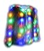 i-KindPec Soft Faux Fur Led Jacket Light up Winter Coat for Halloween Xmas Party Costume Plus Size 6XL (White, XX-Large)