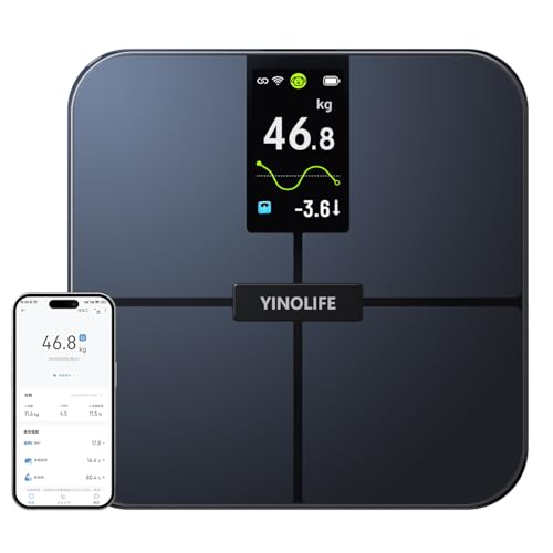 YINOLIFE 体重計 体組成計 FI2428LBF ホワイト 新品未開封品 Amazon.co.jp: 【2025年モデル】【25項目測定 WiFiとBluetooth両対応