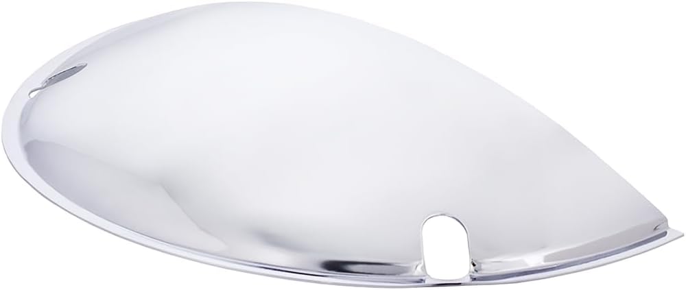 United Pacific 10476 Chrome Half-Moon Shield for 7” Headlights, Chrome Plated Stainless Steel, Durable Construction – ONE Set (Pack of 2)