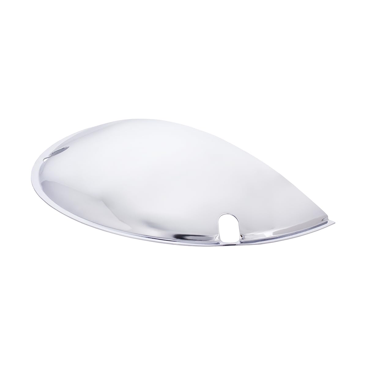 United Pacific 10476 Chrome Half-Moon Shield for 7” Headlights, Chrome Plated Stainless Steel, Durable Construction – ONE Set (Pack of 2)