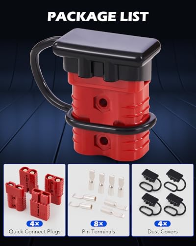 image for ORION MOTOR TECH Wire Connector 4 Pack, 175A Wire Harness Plug Kit for