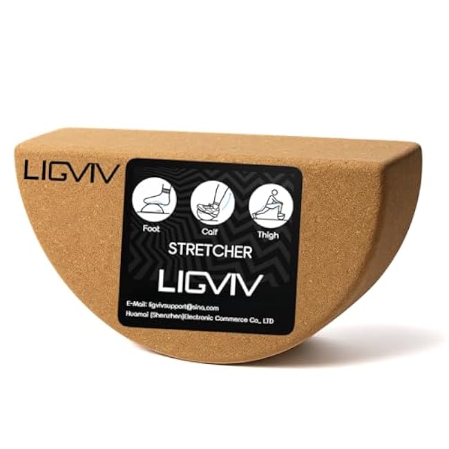 Calf and Foot Stretcher, Wooden Rocker for Leg Thigh Muscle Stretching