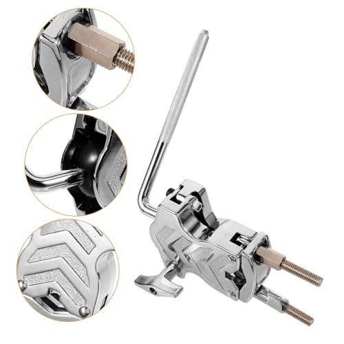 Soporte de montura para cowbell, abrazadera resistente para jazz drums y percusión, versátil para músicos miniatura 4