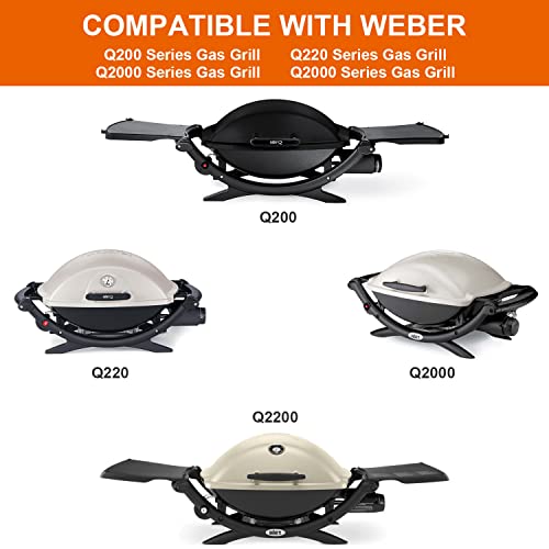 Image of 6559 Cast Iron Cooking Griddle for Weber Q200 Q220 Q240 Q260 Q2000 Q2200 Q2400 Series Gas Grills Accessories, 15.3 inch x 10.8 inch x 0.5 inch