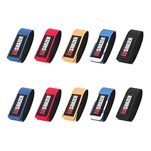 WTpin 10 Stuks Hengel Riem Band, Hengels Klittenband, Hengel Tie Strap