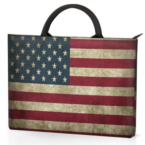 Funda para portátil 13-14 pulg con bandera americana retro miniatura 4