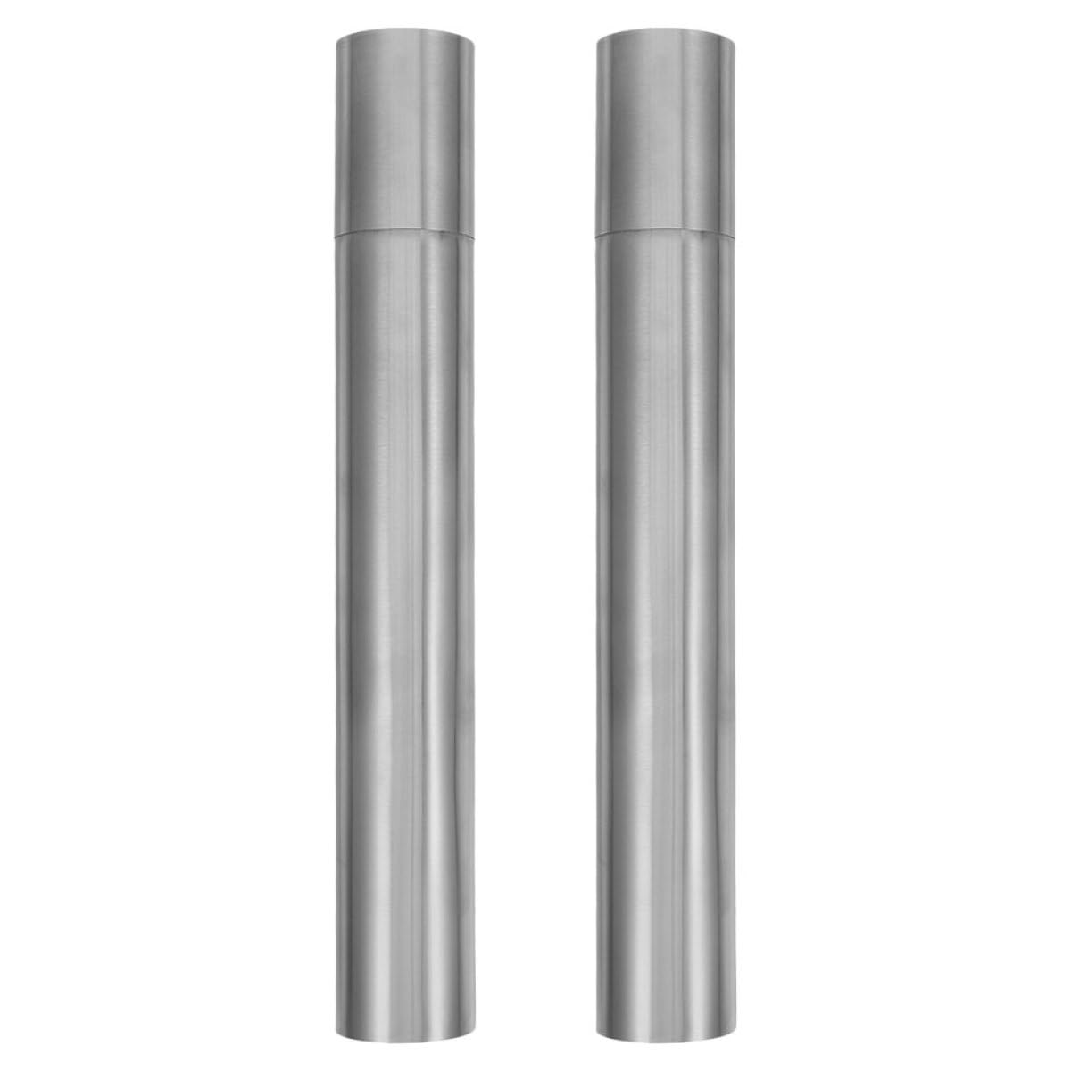 Alipis Élégant Porte-Certificat Tube Inoxydable Naissance en Acier Rangement 2pcs, Étanche Étanchéité Cylindrique pour Documents à Domicile Voyage