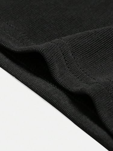 OYOANGLE Girl's Sleeveless Square Neck Wide Straps Ruched Tank Top Solid Slim Fit Crop Tops3