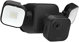 Caméra extérieure avec projecteur Blink (nouvelle génération) | Caméra de surveillance connectée sans fil, LED de 700 lumens | Module de synchronisation de base inclus - 1