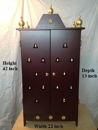 Elegant Home Puja Mandir/Alter/Temple Cabinet with 3 stars 42