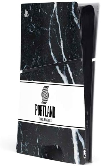Skinit Decal Gaming Skin Compatible with PS5 Slim Digital Edition Console - Officially Licensed NBA Portland Trail Blazers Distressed Design