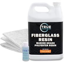 Polyester Resin & Fiberglass Kit with MEKP Hardener & Chopped Strand Mat
