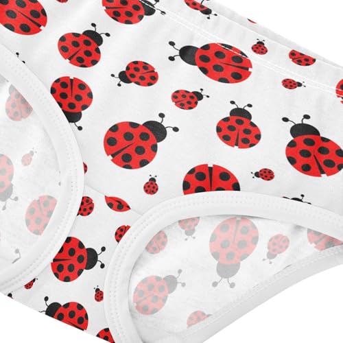 Wusikd Ladybug Girls Underwear Cotton Funny Girls Briefs Soft Toddler Underwear 2T Multi4
