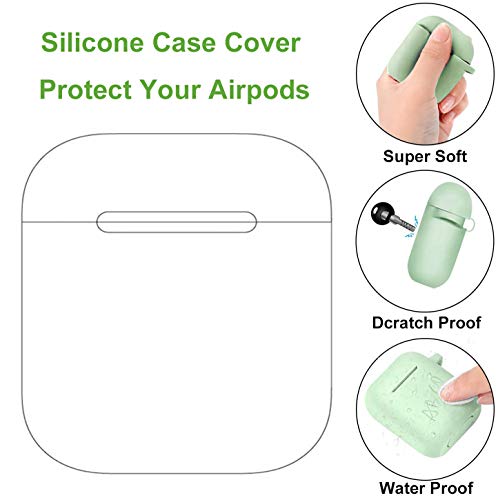 Silicone Case For Airpods ,Cute Cat Dog Animal Unicorn Protective Charging Cover Skin For Airpods 1 2 (Unicorn Case-A) #TOP5