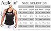 Agilelin Canottiera Uomo Palestra Allenamento Canotta Bodybuilding da Ginnastica ad Asciugatura Rapida(Blu/S) #5