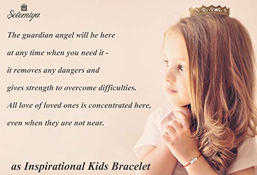 Solomiya Guardian Angels Protective Bracelet - Praying Angel Silver Charm - Inspirational Lucky Wing Bangle - Evil Eye Protection String - Red Rope For Women Girls Boys (Angel) #TOP5