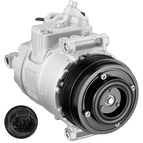BDFHYK 98394 Air Conditioning A/C Compressor with Clutch Compatible with Mercedes-Benz C-Class C230 C320, CLK-Class CLK320 CLK350, E-Class E300 E350, G-Class G500 G550, S-Class & More