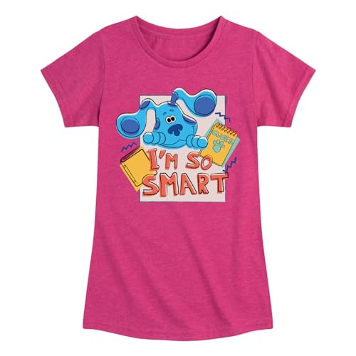 Blue's Clues & You! Hybrid Apparel I'm So Smart - Toddler & Youth Girls Short Sleeve Graphic T-Shirt