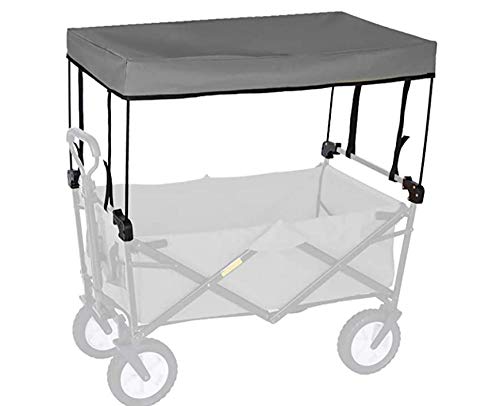 Folding Trolley Folding Outdoor Push Portable Cart Trolley Accessories-Awning