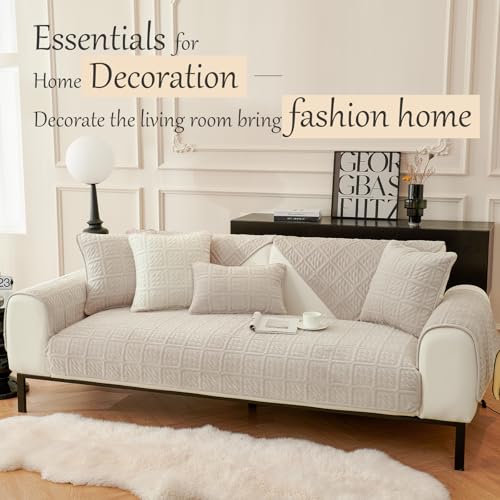 New Milk Velvet Soft Sofa Cover 1 2 3 Seater - Image 2