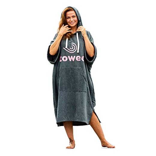 Towee Surf Poncho Handtuch Rosa, 80 x 115 cm