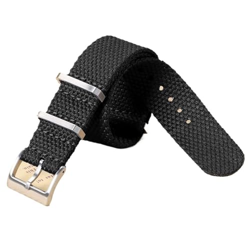 Bracelet montre homme sport nylon tressé premium boucle acier 20mm 22mm