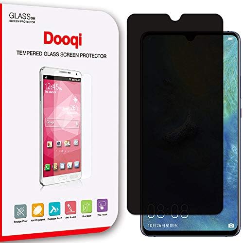 Dooqi Privacy Anti-Spy Tempered Glass Screen Protector for Huawei Mate 20X (1pcs Tempered Glass（only）)