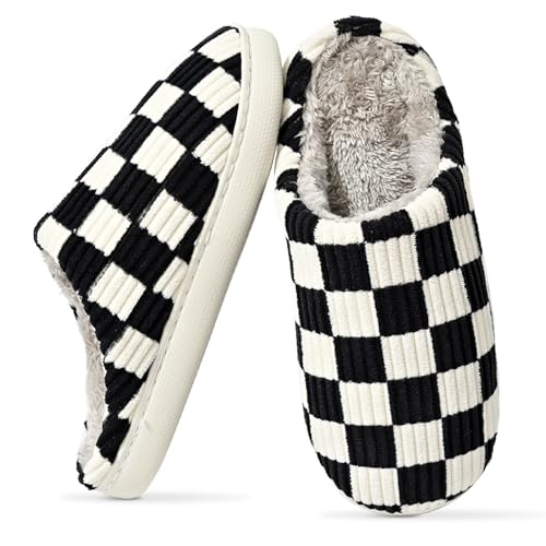 House Slippers for Women Men Casual Indoor Outdoor Shoes with Memory Foam