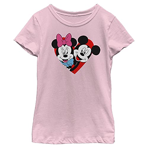 Image of Disney Girls' Mickey Minnie Heart