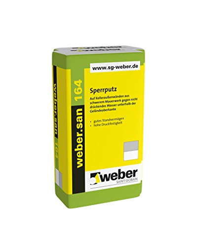 Preisvergleich Produktbild Weber.san 164 Sperrputz Sanierputz Mineralputz Grundputz Unterputz