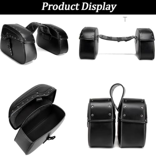 Hsolumen Motorcycle Saddlebags for Honda Shadow