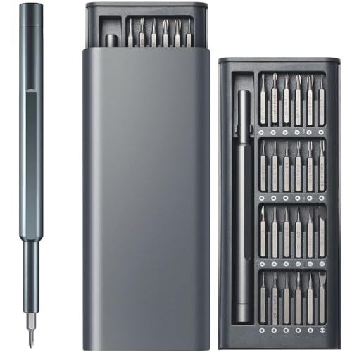 Precision Screwdriver Set 25 in 1 Mini Screwdriver Magnetic Driver Bits Set Set S2 Alloy Steel Pocket Manual Screwdriver Tool Set Repair Tool Kit
