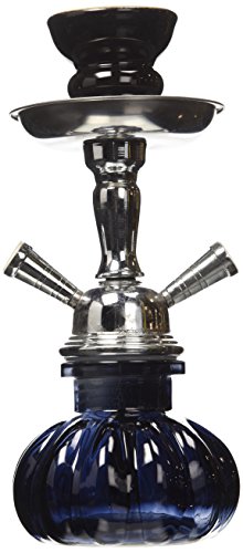 10" 2-Hose Black Mini Pumpkin Hookah Shisha Narghile - Late Night Lounge #TOP12